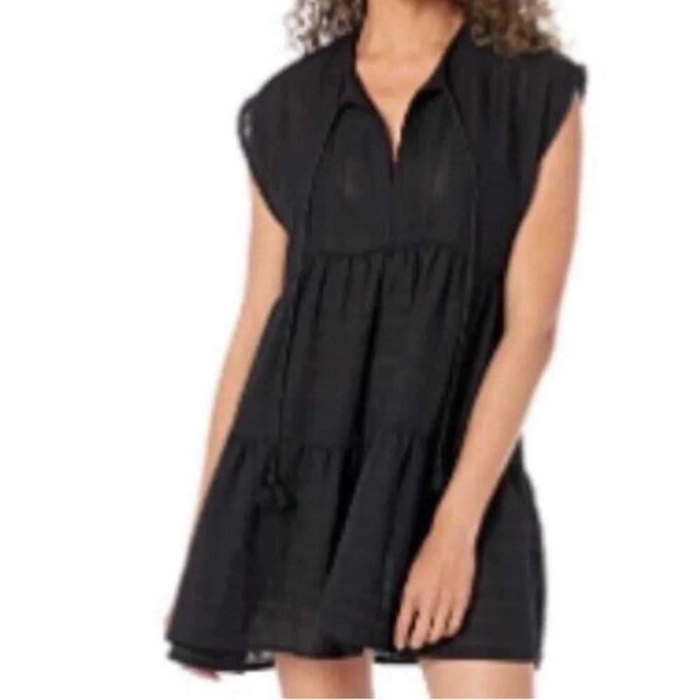 Robin Piccone Michelle Tiered Summer Swim Vacation Boho Cover Up Size Medium